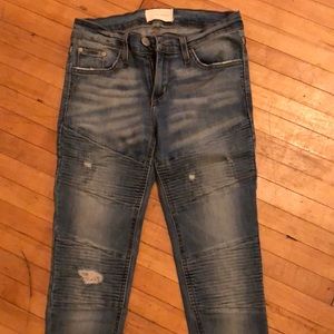Gilded Intent moto Skinny Jeans